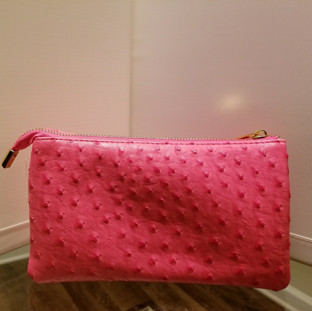 Pink wristlet/clutch